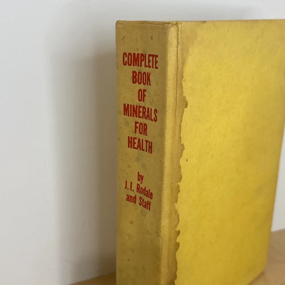 Complete Book of Minerals for Health J.J. Rodale Hardcover Vintage